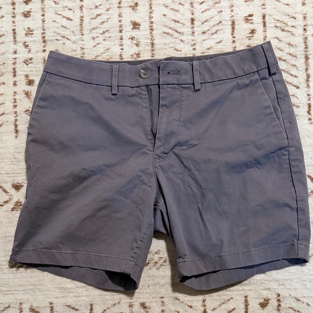 Express Men's Flat Front Shorts - Gray